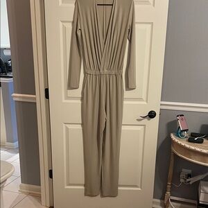 Elegant Beige Jumpsuit